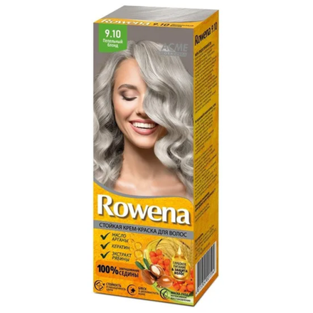 Краска для волос Rowena Пепельный Блонд 9.10