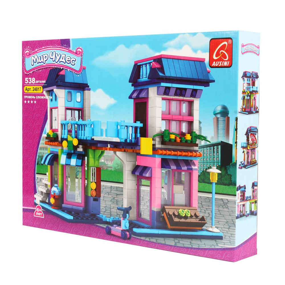 Конструктор блочный Аусини для девочек, коробка 24817