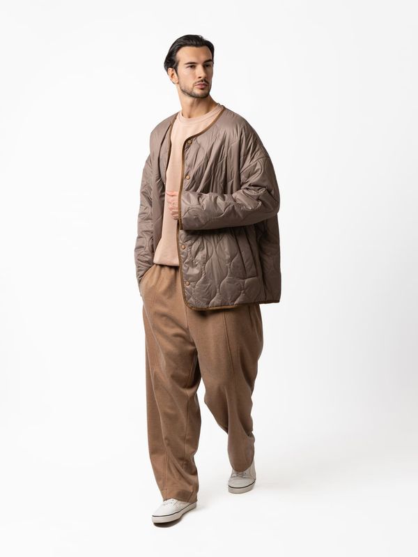 Куртка стежка короткая песочная - фото 4