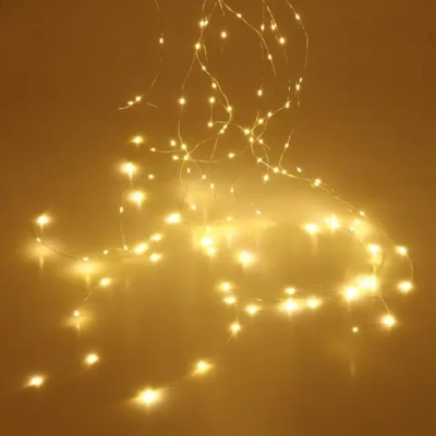 Гирлянда для улицы «Хвост» 2м 200 ламп LED, 8 реж,IP-54, Теплый белый