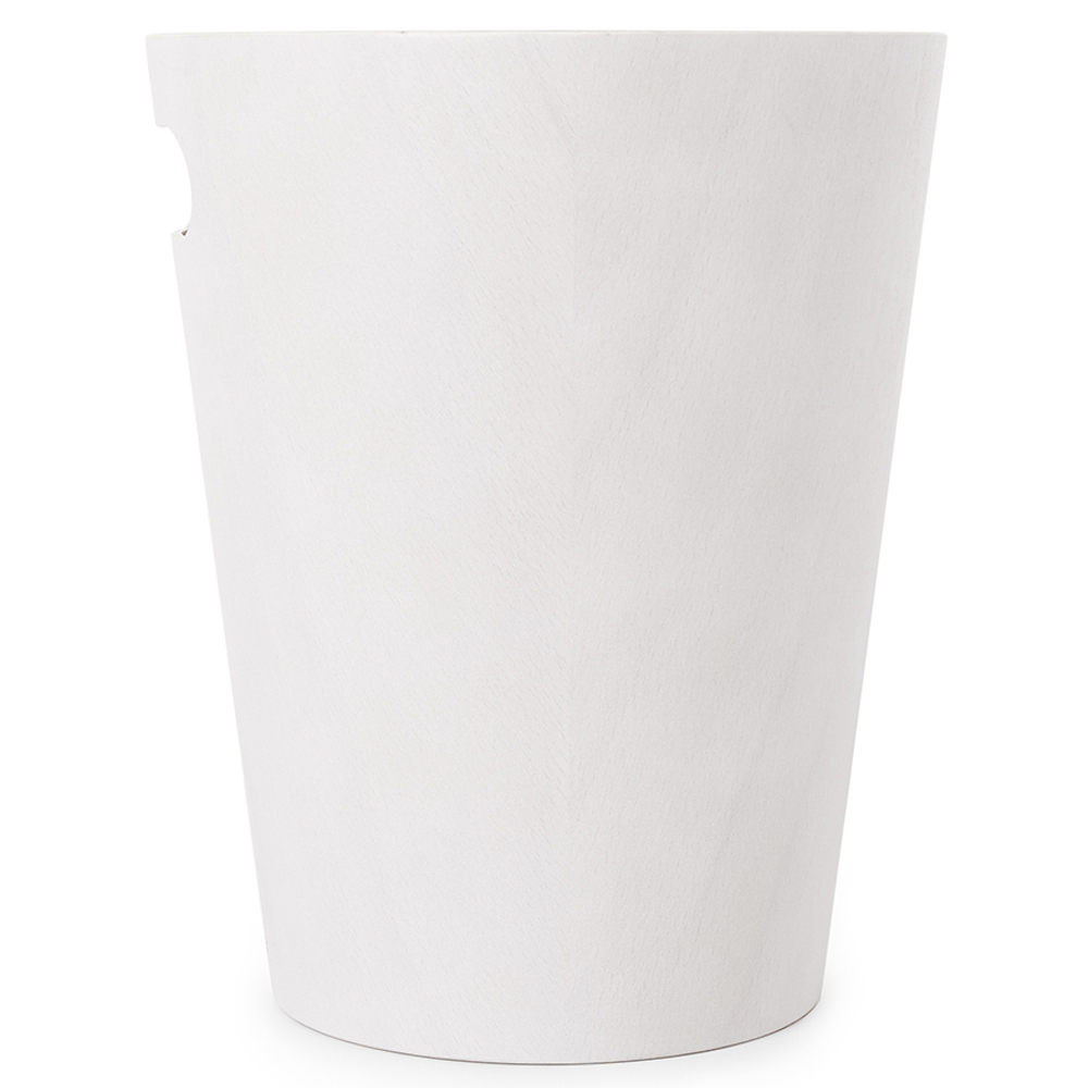 Корзина для мусора woodrow, 7,5 л, белая/дерево