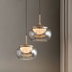 Подвесной светильник MT9128-1H gold/smoke