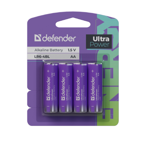 батарейка Defender LR6-4BL AA UltraPower