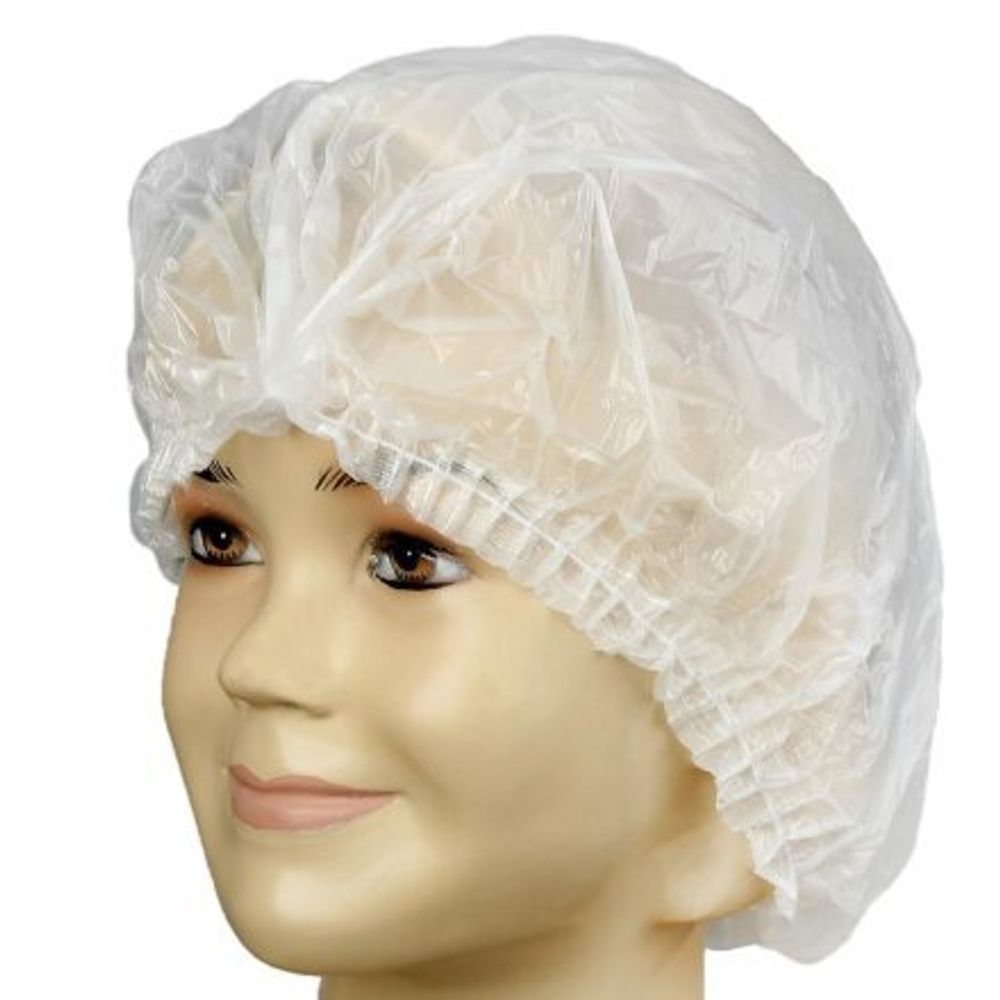 Амарант медицинская шапочка ПНД, белая, 15 мкм. 50 шт.