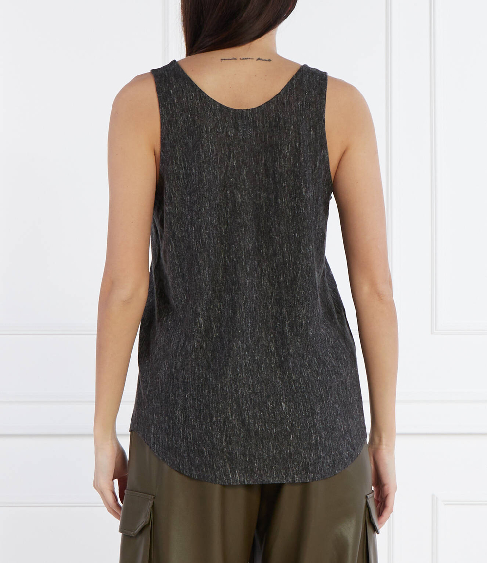 Льняный топ Pinko - черный(103475 A1U9)