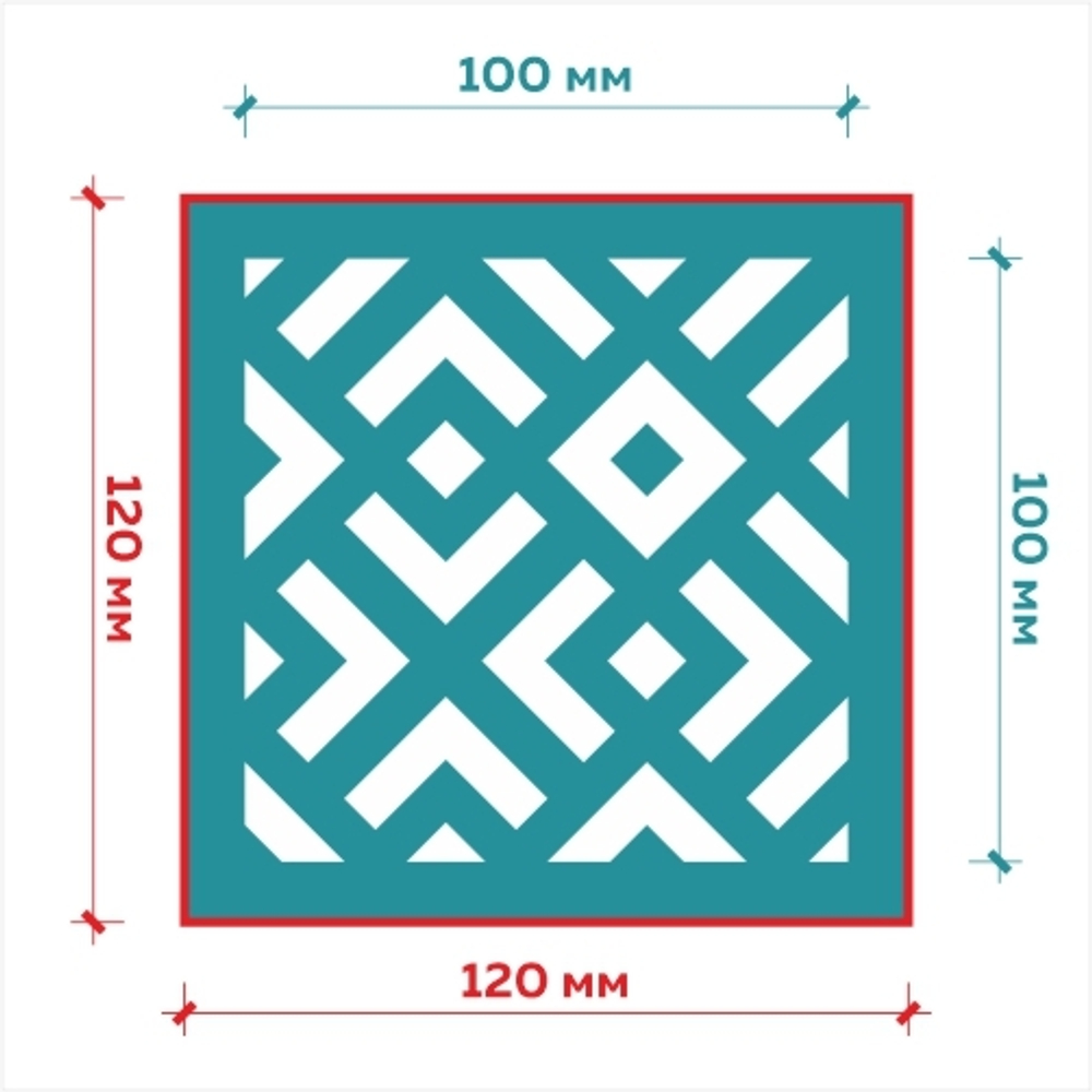 Клеевой трафарет 020