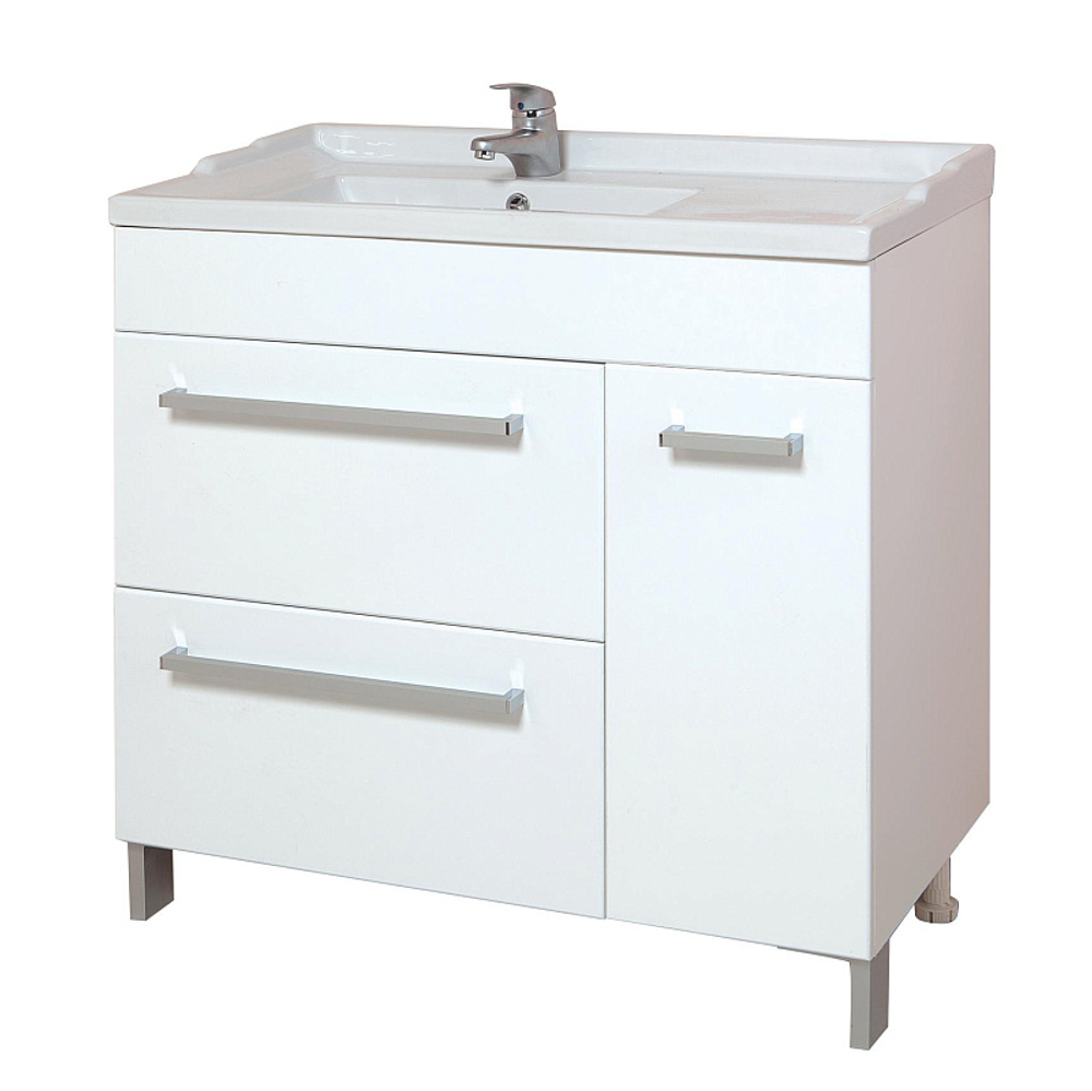 Раковина Onika 90 встраиваемая, крыло справа, белая (609001)