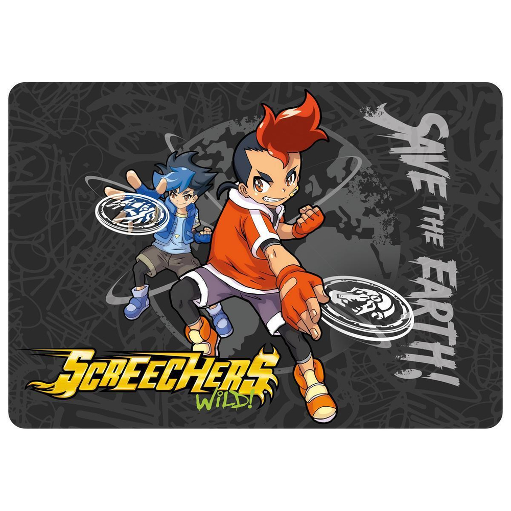 Настольное покрытие для лепки, рисования А4 "Дикие Скричеры" (Академия Групп)