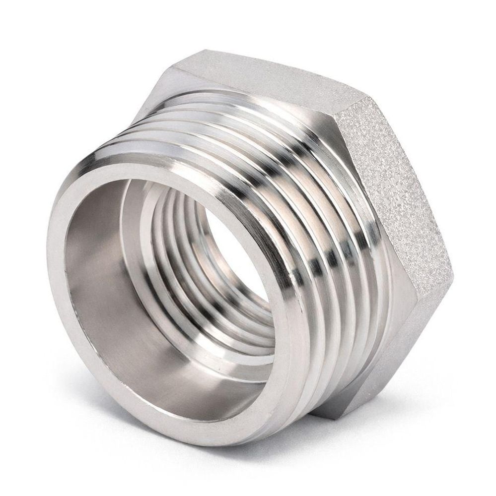 Футорка лат. 3/4" * 1/2" нар./вн. Никель