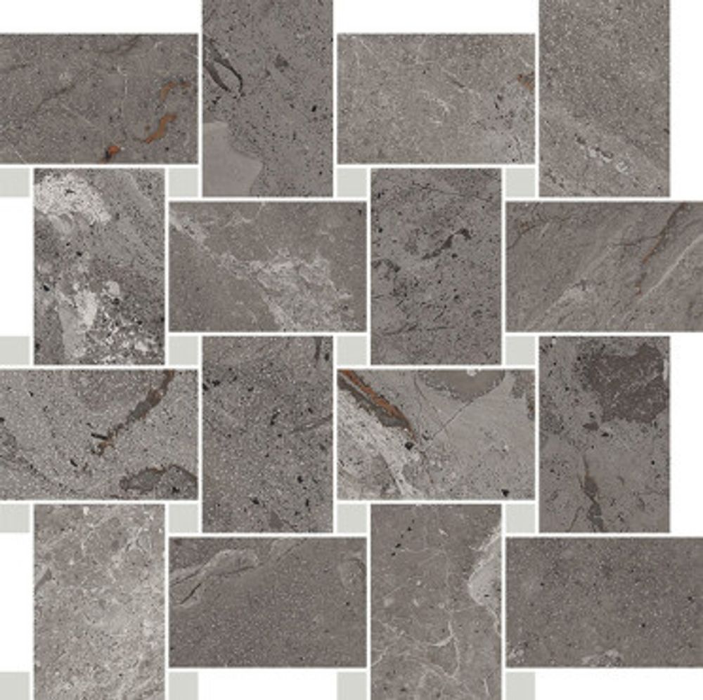 Мозаика Karnis Contrasti Charcoal Lev. con Tozz. Piombo (97414)