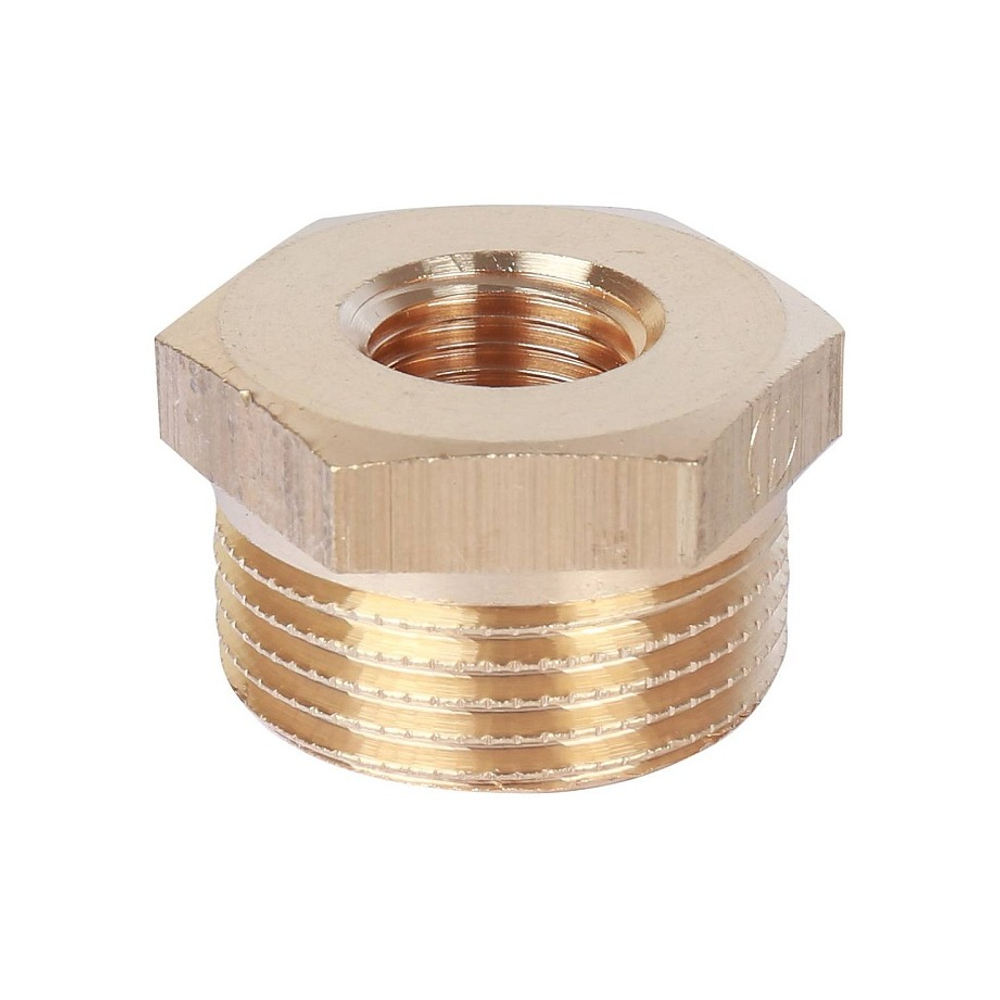 Футорка STOUT SFT 0028 - 3/4" x 1/4" (для стальных труб, латунь без покрытия)