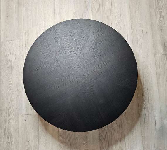 Столик журнальный 8025, Ø90 см, темно-коричневый