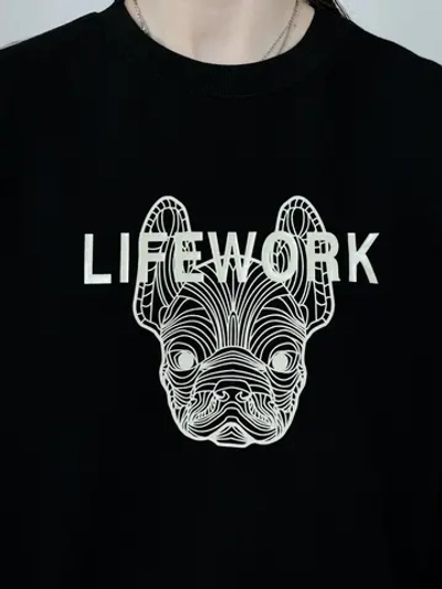 Свитшот с надписью и принтом LADOK