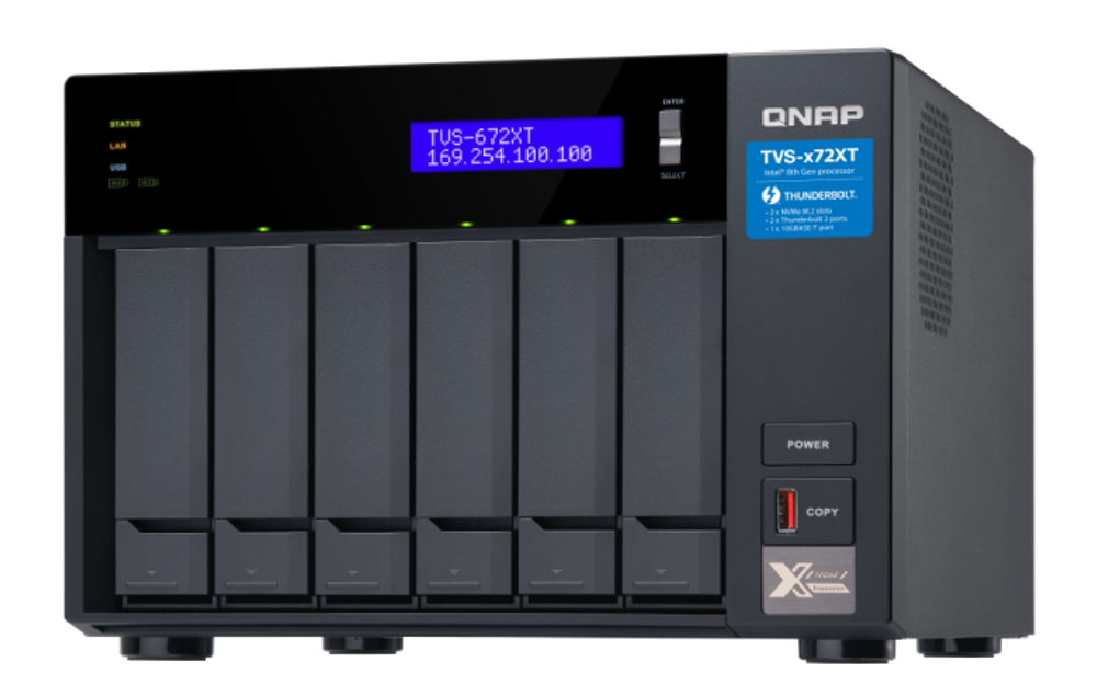 Сетевой RAID-накопитель  QNAP TVS-672XT-i5-8G