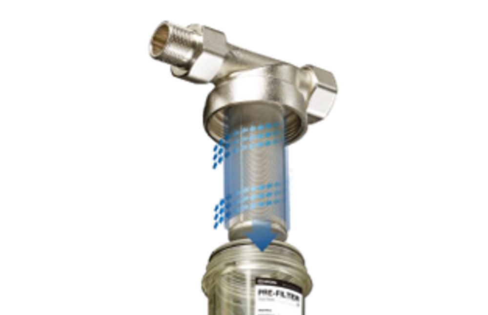 Фильтр механической очистки RIIFO Pure R1-2 латунь/PP-R 20-20 белый