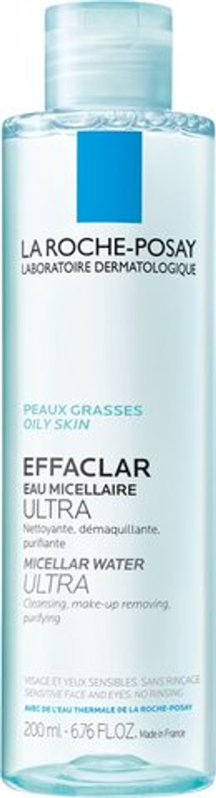 La Roche-Posay Effaclar Ultra - очищающая мицеллярная жидкость для проблемной кожи /   200  ml  / GTIN 3433422408357