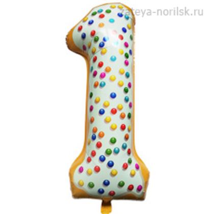 Цифра-1-Пончик-102см
