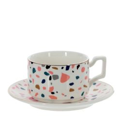 GAEM Набор чайный 2 перс. 5 предм. (чашка 250 мл, чайник 450 мл, блюдце), L16 W16 H21 см