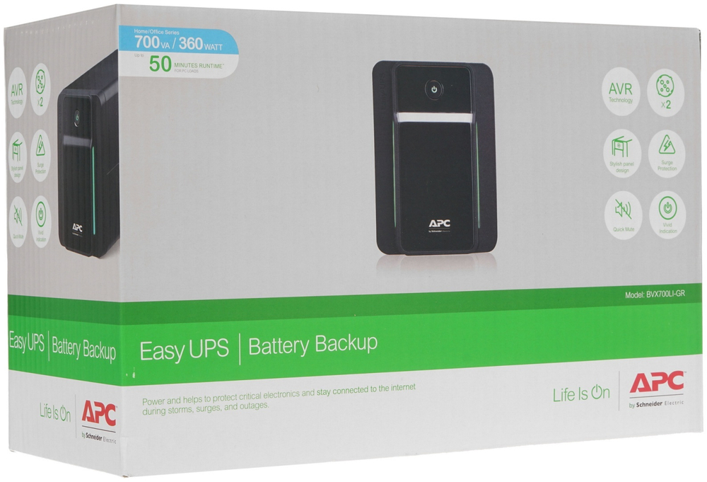 Источник бесперебойного питания APC by Schneider Electric BVX700LI-GR