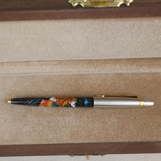 Ручка Parker "Сказочный конь белый" малая с ручной росписью Палех в футляре