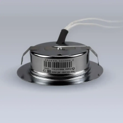 Светильник мебельный встраиваемый светодиодный "Eleganz 4W 220V", цвет хром, корпус Металл, круглый, 4500К, IP 40