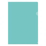 Папка-уголок А4 150мкм прозрачная зелёная.Fmu15-3_866 (Спейс)