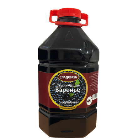 Варенье Сладонеж Черная Смородина 4 кг