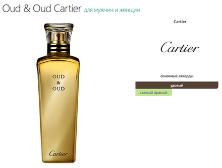 Oud & Oud Cartier (duty free парфюмерия)