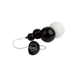 6566/1A MODERNI LN25 118 черный/белый матовый/металл/стекло Подвес E27 1*40W 220V BLASEN