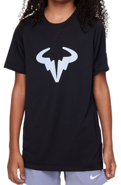 Футболка для мальчика теннисная Nike Rafa Training T-Shirt - черный