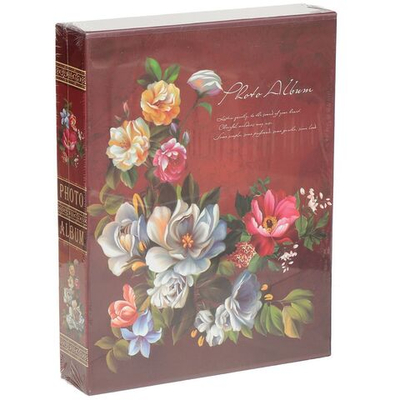 Фотоальбом 200фото, 13 х 18 см, 2 дизайна, в ассортименте, в боксе, Цветы, Y3-1409