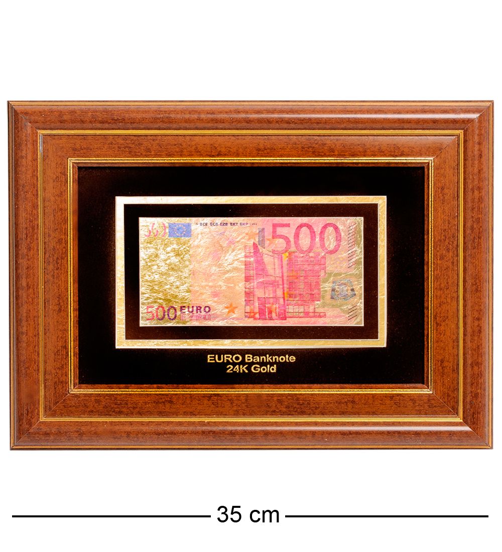 Gold Leaf HB-002 Панно «Банкнота 500 EUR (евро) Евросоюз»