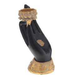 GAEM Фигурка декоративная "Рука" с подсвечником, L12 W9 H17 см