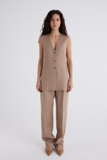 Жилет Анаис удлинённый изо льна 100%