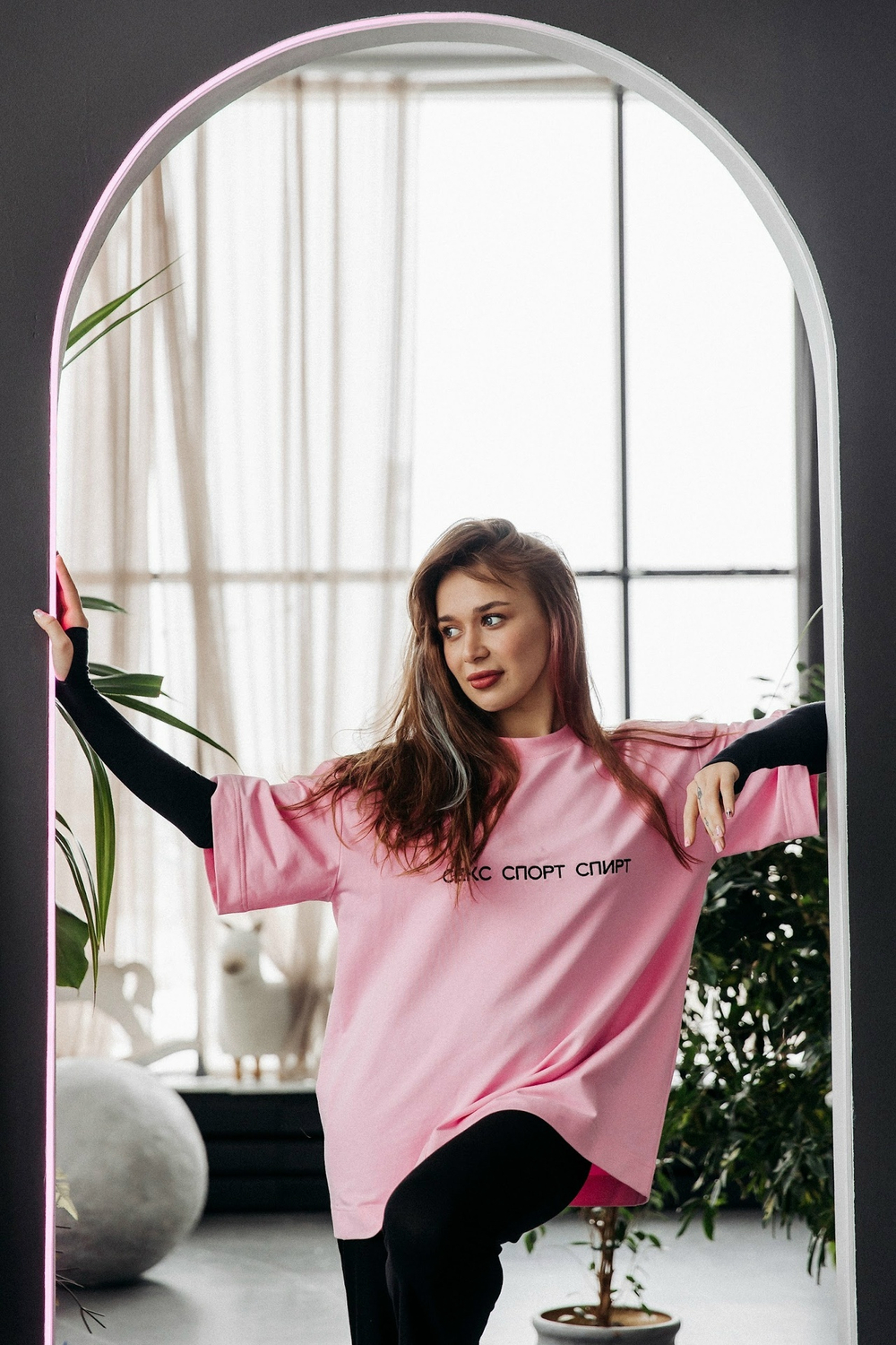 Футболка Оверсайз "Секс Спорт Спирт"