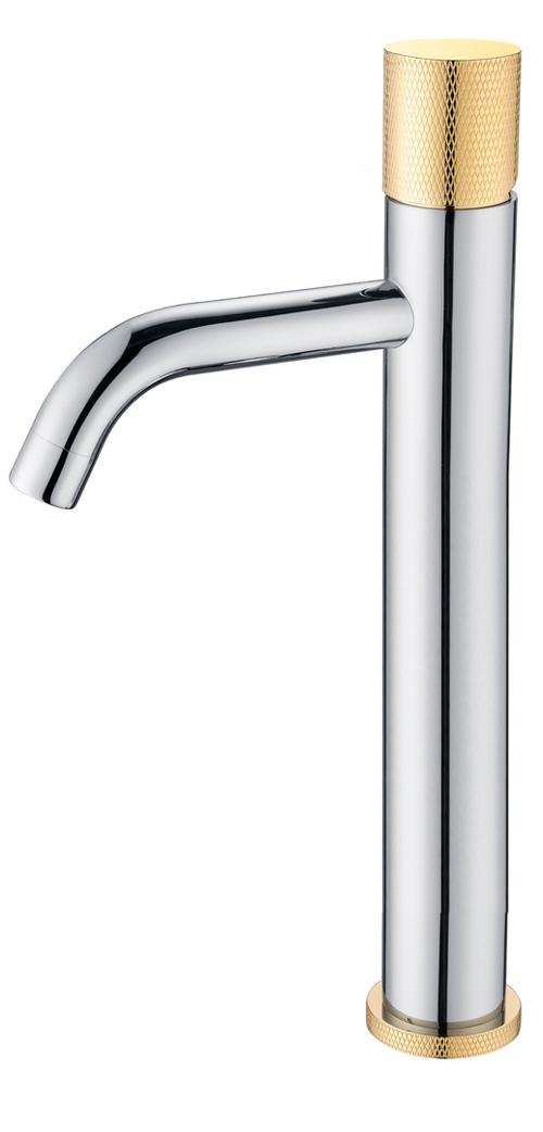 Boheme Смеситель STICK для умыв. выс. CHROME TOUCH GOLD_Комплект