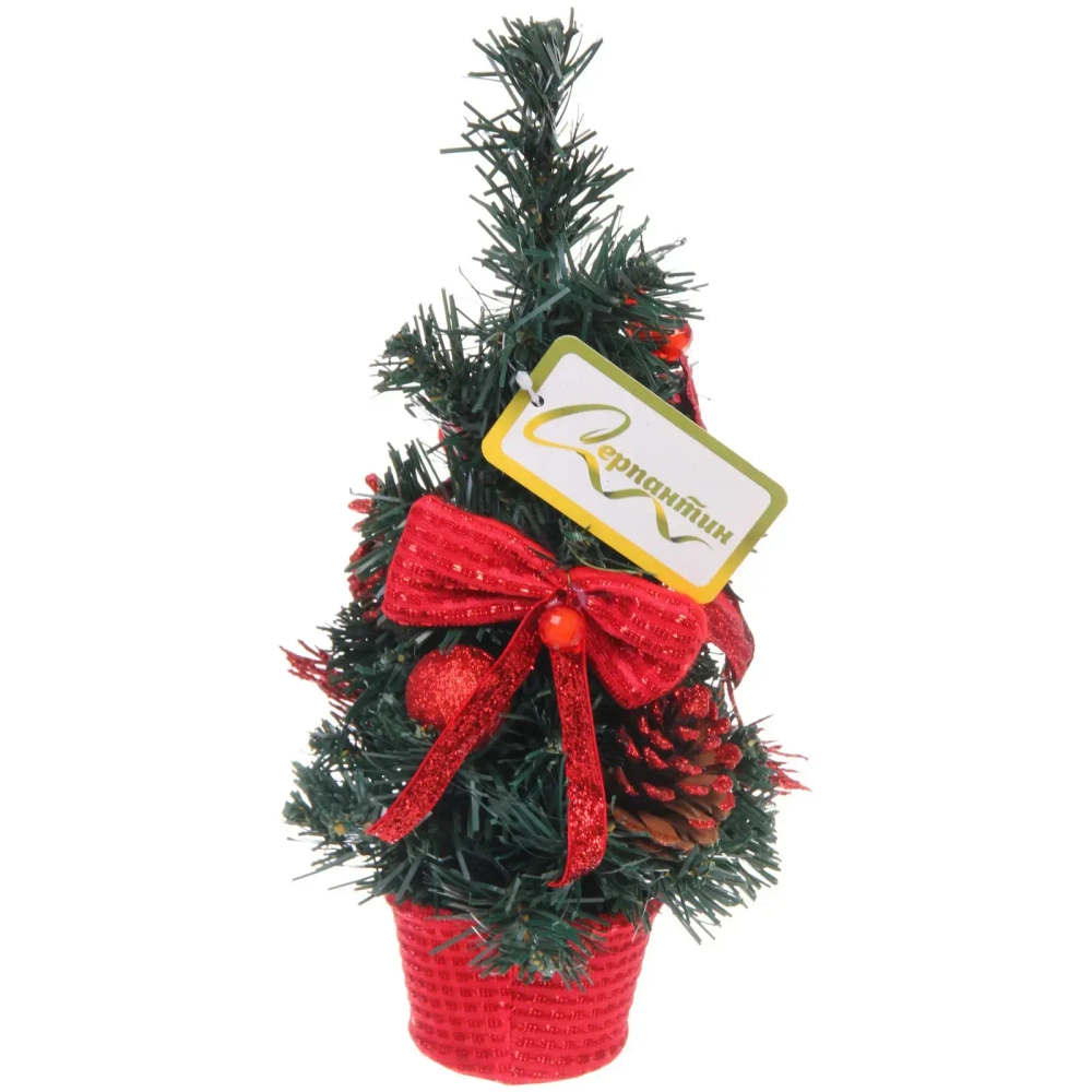 Елка в горшке «Зимняя нежность» 30 см, Красный