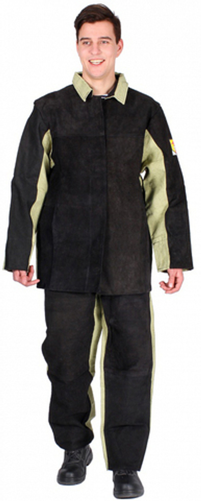 Костюм 87474375 сварщика комбинированный 2 кл.защиты (тк.Брезент,480/Спилок S=2,3)