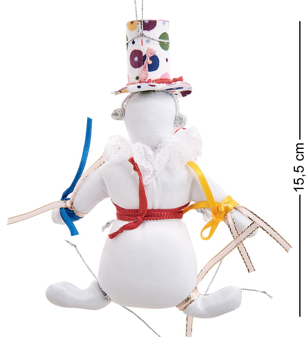 RK-960/2 Кукла подвесная «Снеговик в цилиндре»