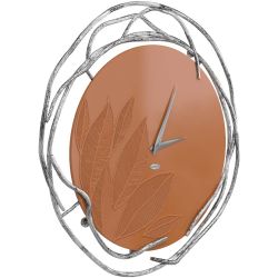 Часы настенные Арт Колор Томленый оранжевый Сильвер