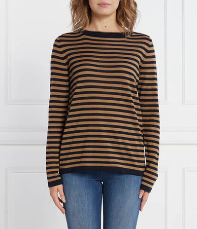 Хлопковый свитер Max Mara Leisure - коричневый(336605366)