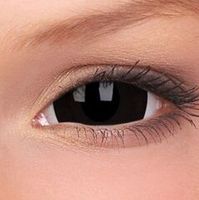 Склеральные Черные линзы для глаз / Cклеральные линзы для сьемок и на хеллоуин