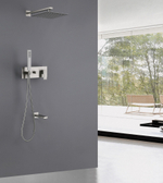 Душевая система ABBER Daheim AF8217SP скрытого монтажа с изливом, сатин