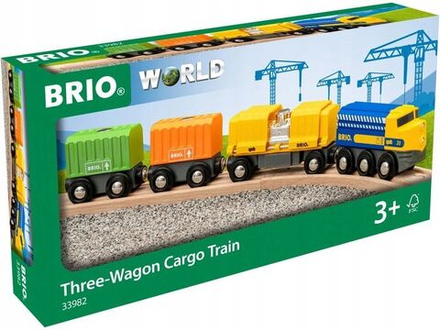 Деревянная железная дорога Brio World - Длинный товарный поезд - Брио 33982