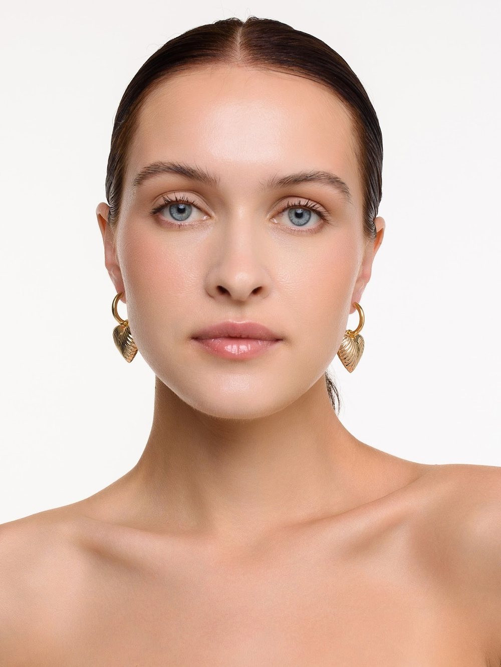 Cерьги "Ribbing Love" Gold