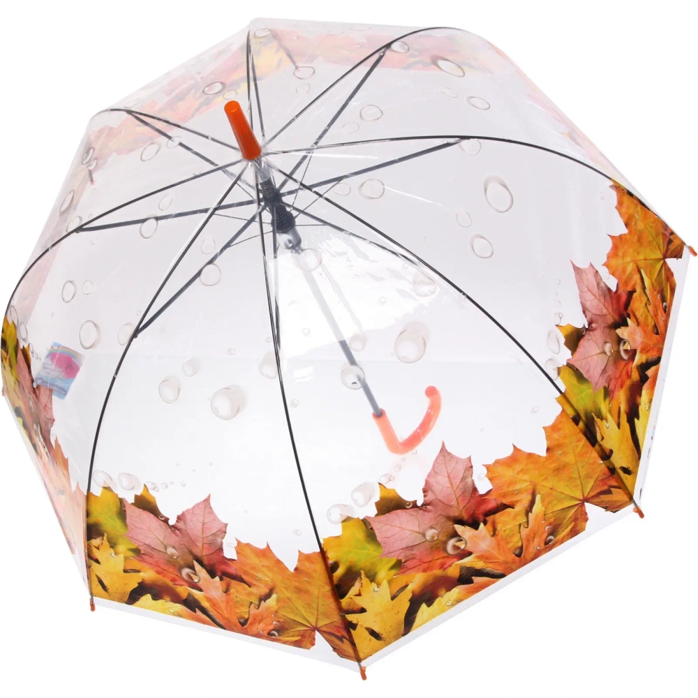 Зонт-трость женский купол «Цветы», 8 спиц, цвет микс, d-80см, длина в слож. виде 82см