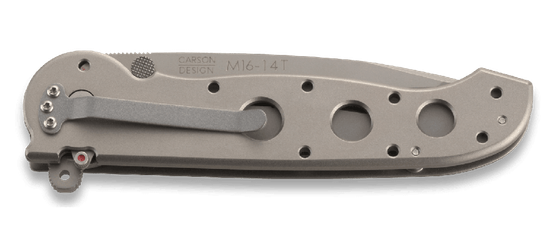 Складной нож CRKT M16-14TC BY KIT CARSON TITAN TANTO c клинком из стали AUS-8, рукоять титан