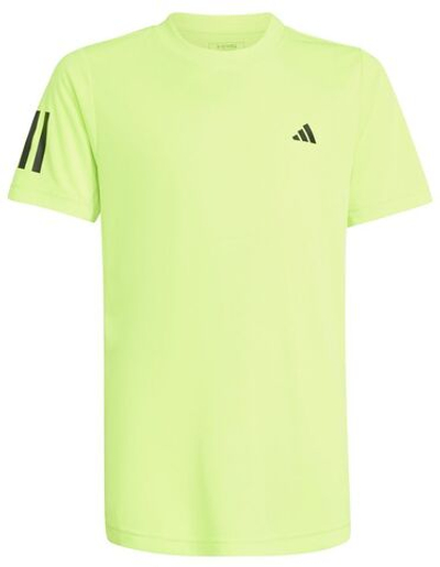 Детская теннисная футболка Adidas Club 3 Stripes Tennis - Yellow