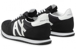 EMPORIO ARMANI Armani lace-up low-cut sports casual shoes men's black