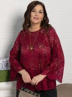 Блуза Лунная ночь (бордовая) Б15071-30М LT Collection